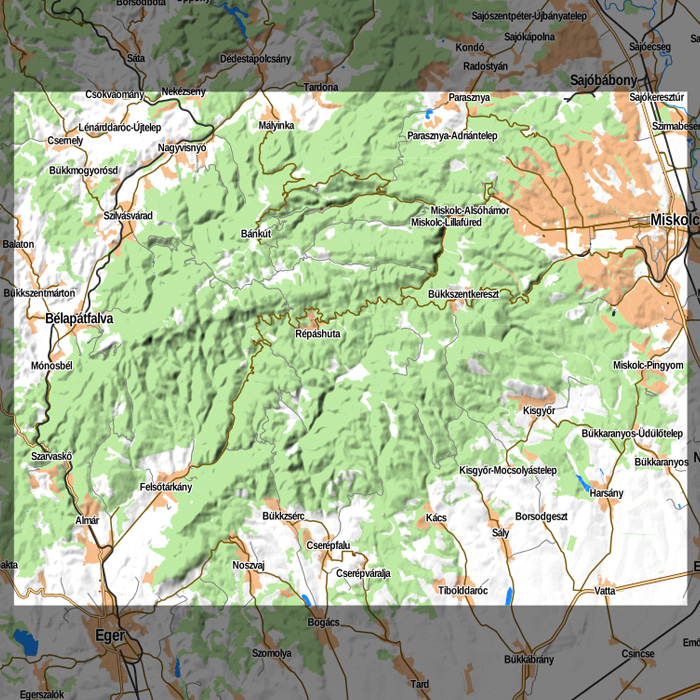 bükk domborzati térkép Offline Raster Maps (Android, iOS) bükk domborzati térkép